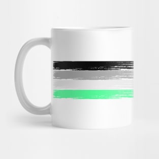 Pride Collection - Agender Pride Flag (Paint Streak/Horizontal) Mug